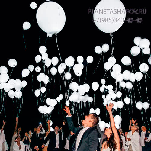 Запуск светящихся шаров