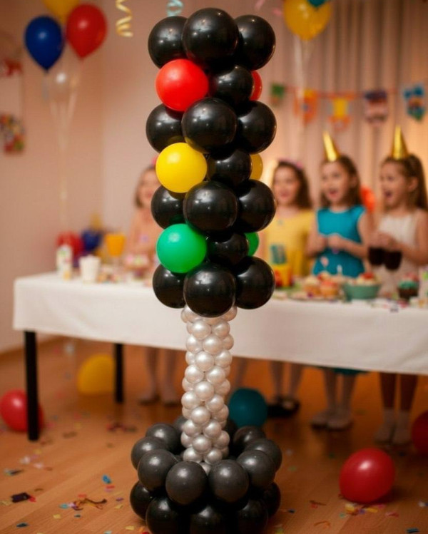 Светофор из шаров