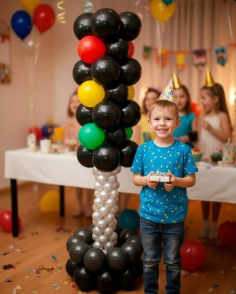 Светофор из шаров