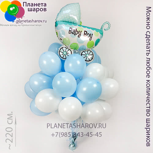 Облако шаров для мальчика