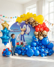 Фотозона космический ёжик