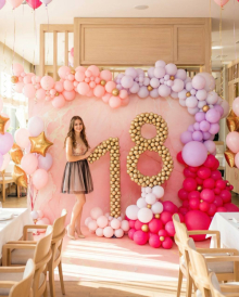 Большая фотозона для девочки на 18 лет