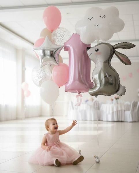 Шарики на годик девочке