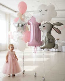 Шарики на годик девочке