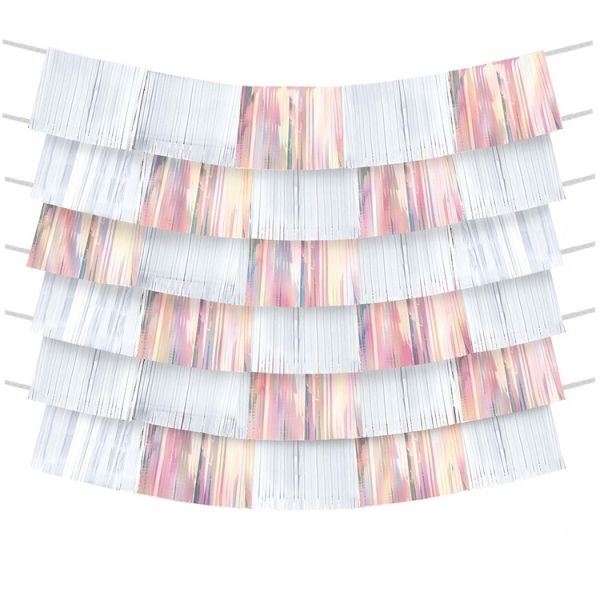 Гирлянда-бахрома Iridescent150х25см9шт/А