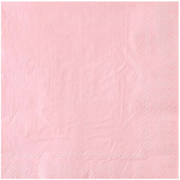 Салфетка Пастель розовая 33см 12шт/G