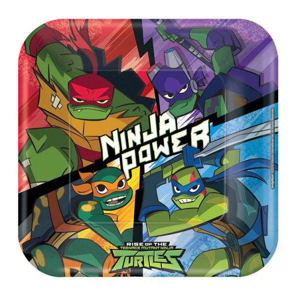 Тарелка Черепаш-НиндзяTMNT квад 23см8штA