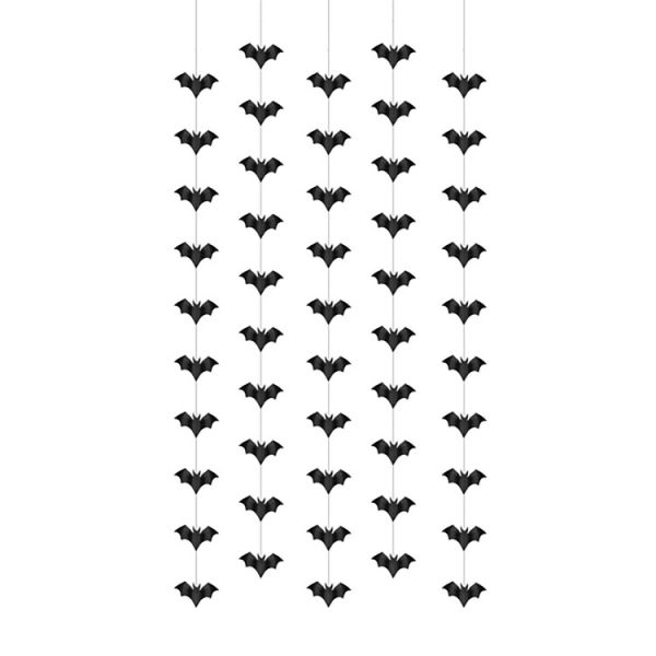 Гирлянда вертик Летуч Мышь черн 1м5шт/PD