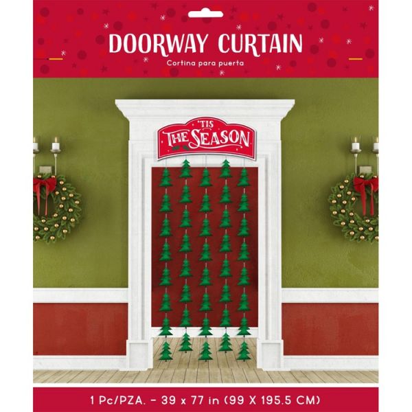 Украшение на дверь Елочки 99 х 195,5см/А