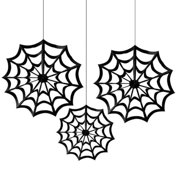 Фант HWN Паутина черная 30-40см 3шт/А