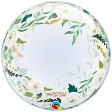 П BUBBLE DECO 24" Розы белые