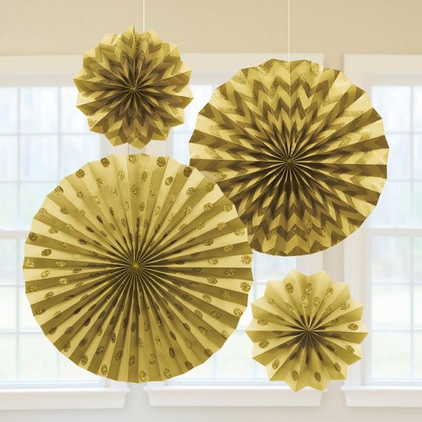 Фант Gold Горошек-Шеврон блеск 4шт/A