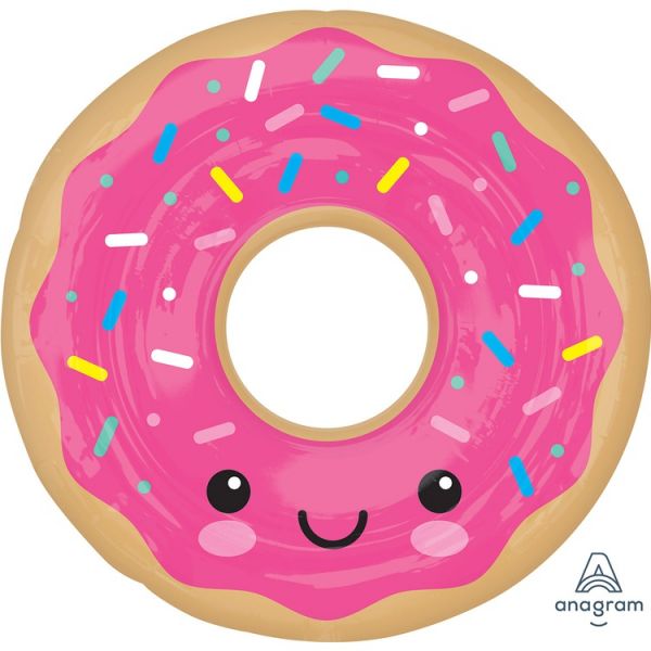  Пончик в глазури розовой