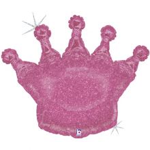  Корона розовая голография