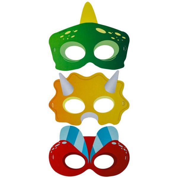 Маска Динозаврики 3шт/G