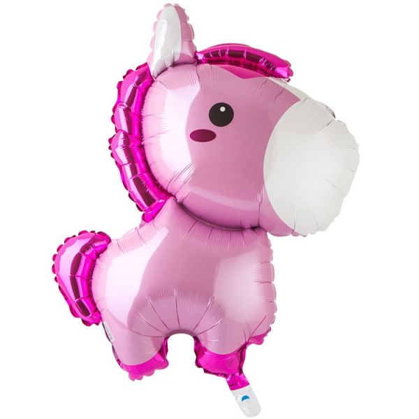  Лошадка розовая