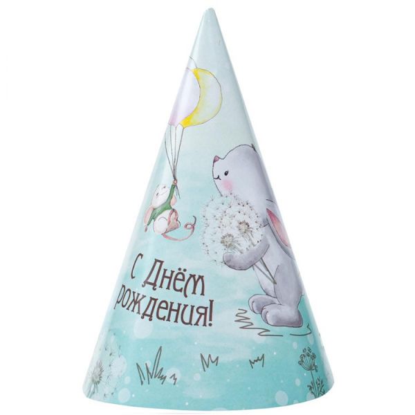 Колпак С ДР Зайка 6шт/G