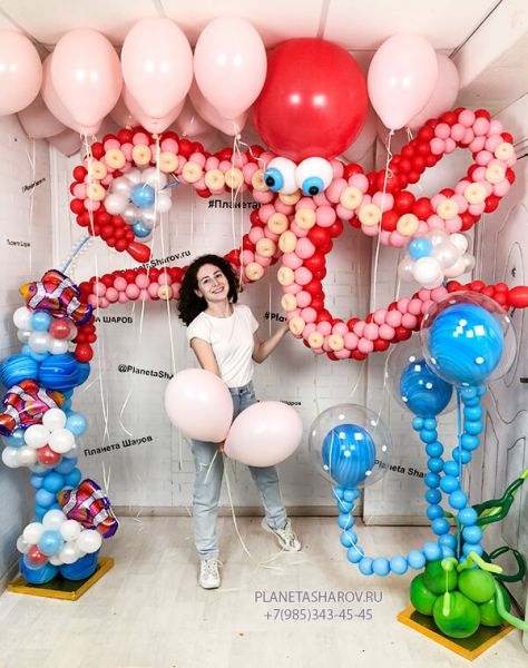 Морская арка из воздушных шаров