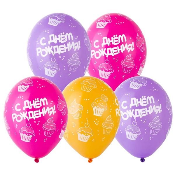 Шелкография пастель 14" С ДР Кексы