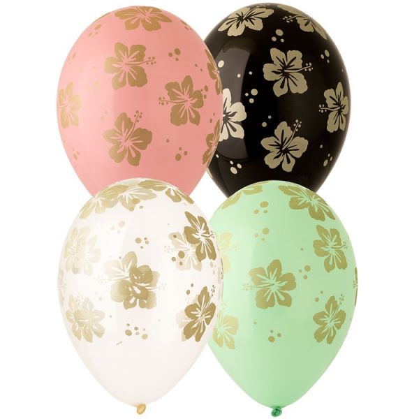 Шелкография 14" паст Гибискус золотой/Ит