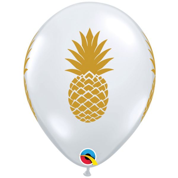 Шелк 11" Ананас золотой Diam Clear/Q