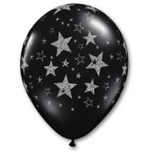 Шелк 11" Звезды Блеск Onyx Black/Q