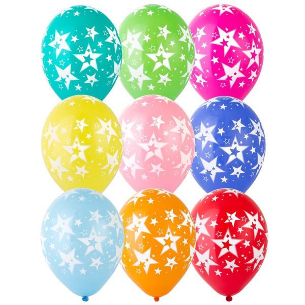 Шелкография пастель 12" Звезды Большие