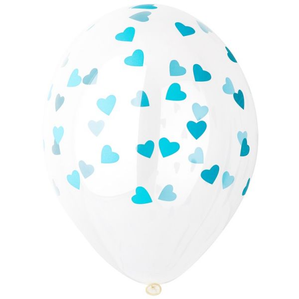 Шелкография кристалл 14" Сердца мятные