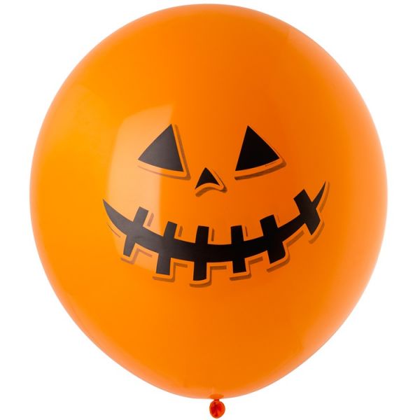 Шар с рисунком 24" Тыква оранжевая