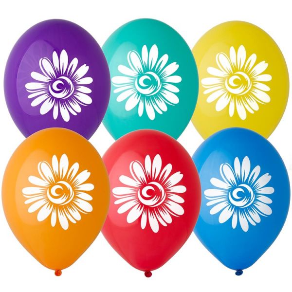 Шар с рисунком 14" Ромашка большая