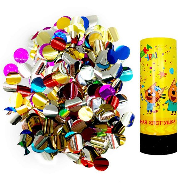 Хлопушка Три Кота 10см пружинная/ДБ