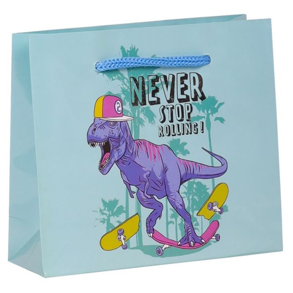 Пакет бум Модный Динозавр 27х23см