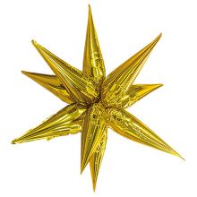 Р 3D ЗВЕЗДА 26" Составная Gold