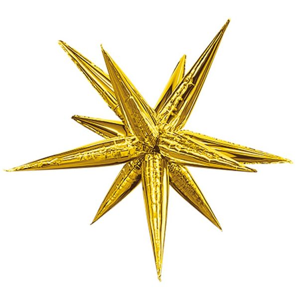 Р 3D ЗВЕЗДА 41" Составная Gold