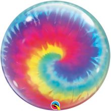 П BUBBLE 22" Узор Tie-Dye Спирали Радуга