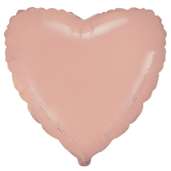 Ф Б/РИС 18" СЕРДЦЕ Пастель Light Orange