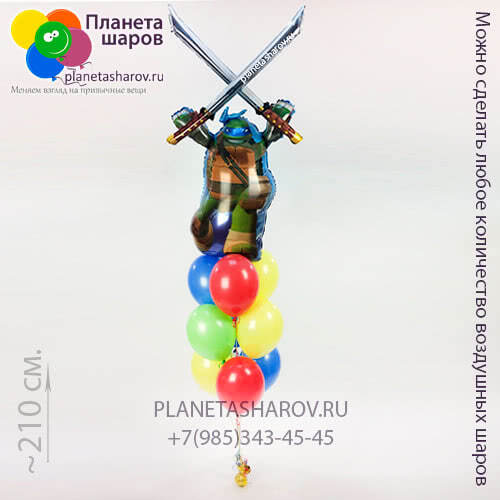 Черепашки ниндзя шары с Леонардо