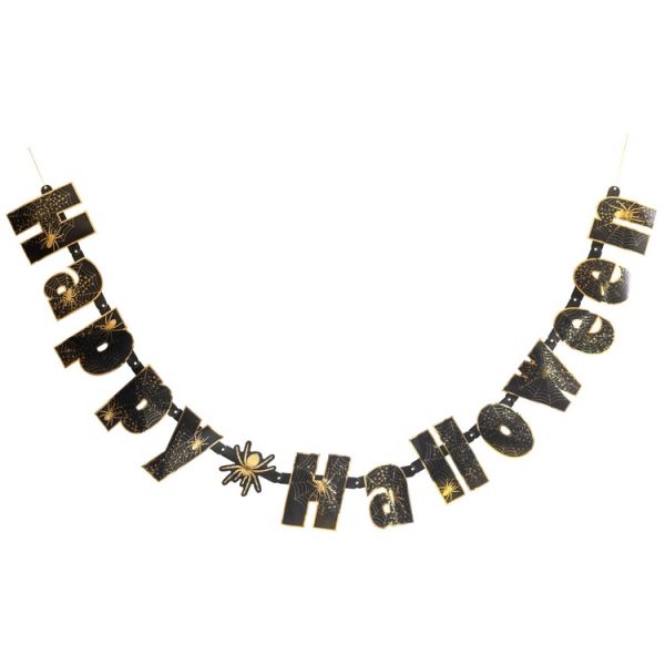 Гирл-буквы Happy Halloween Паутина220смG