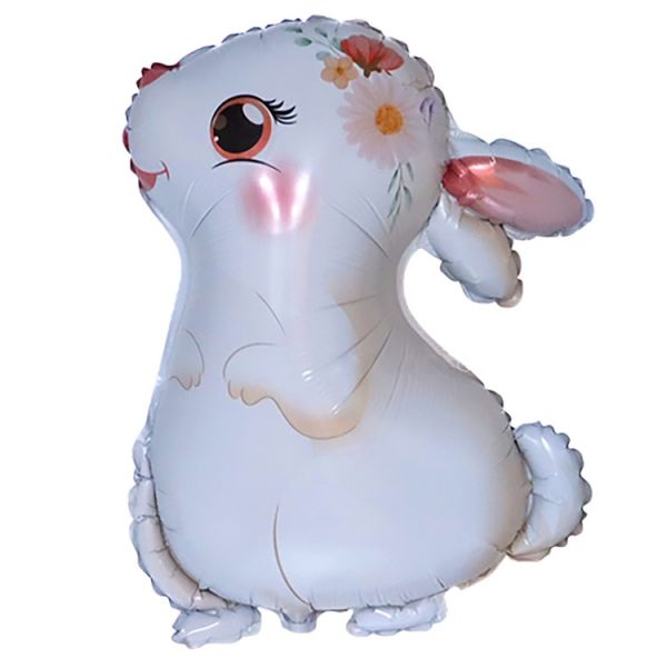  Заяц в профиль белый