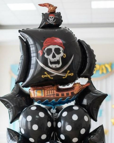 Пиратский фонтан из шаров