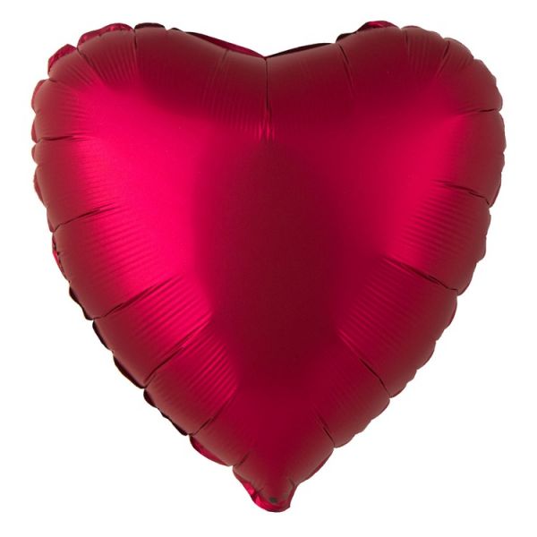 Г Б/РИС СЕРДЦЕ 18" Сатин Cherry