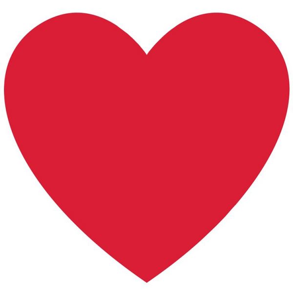 Баннер Сердце красный 27 см/A