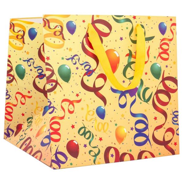 Пакет бум Спирали Шарики 30х30х30см