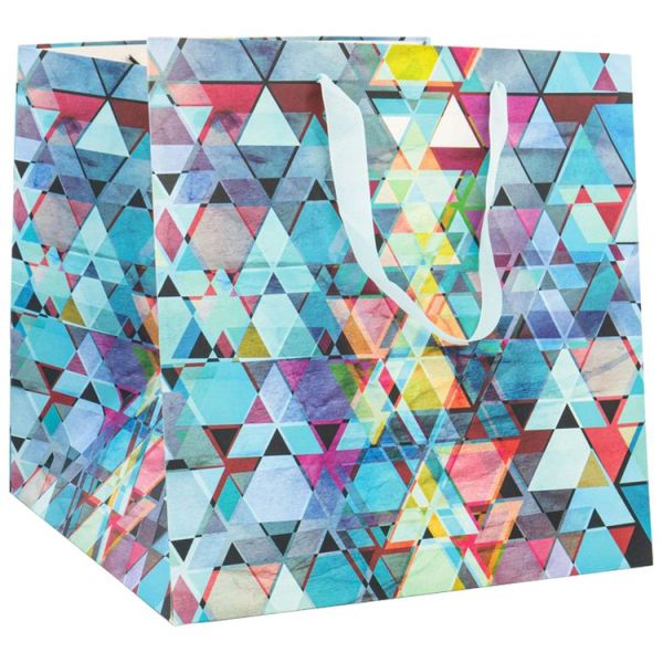 Пакет бум Треугольники 30х30х30см
