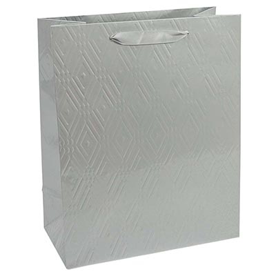 Пакет бум подар Элегант серебро 26х32см