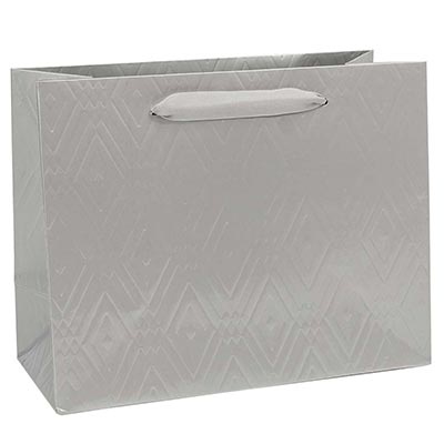 Пакет бум подар Элегант серебро 23х18см