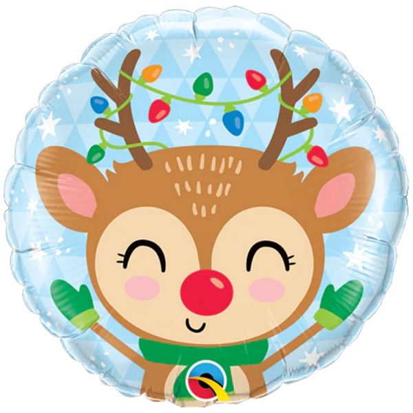 П 18" Олень голова с гирляндами