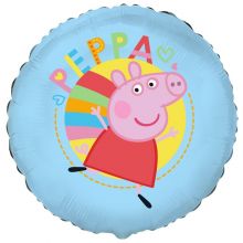 Ф 18" PEPPA Свинка Пеппа голубой