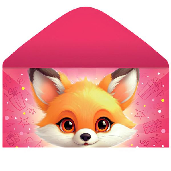 Конверт д/денег Лис