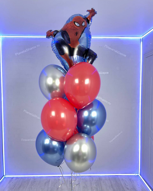 Фонтан с человеком пауком